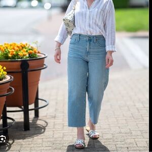MADEWELL The Perfect Vintage Wide Leg Crop Jean